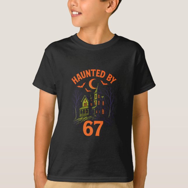 T-shirt 67 Halloween Costume Brainrot Enseignant 6-7 Mème  (Devant)