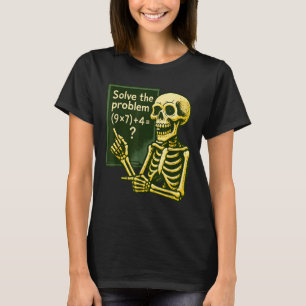 T-shirt 67 Halloween Math Drôle Six Sept Mème Brainrot Crâ