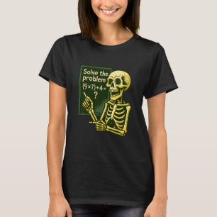 T-shirt 67 Halloween Math Drôle Six Sept Meme Brainrot Crâ