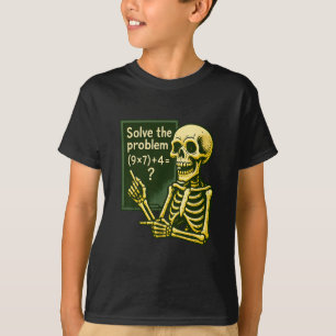 T-shirt 67 Halloween Math Drôle Six Sept Meme Brainrot Squ