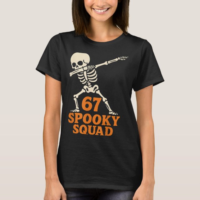 T-shirt 67 Halloween Mème 6 7 Nombres Six Sept Enfants Drô (Devant)
