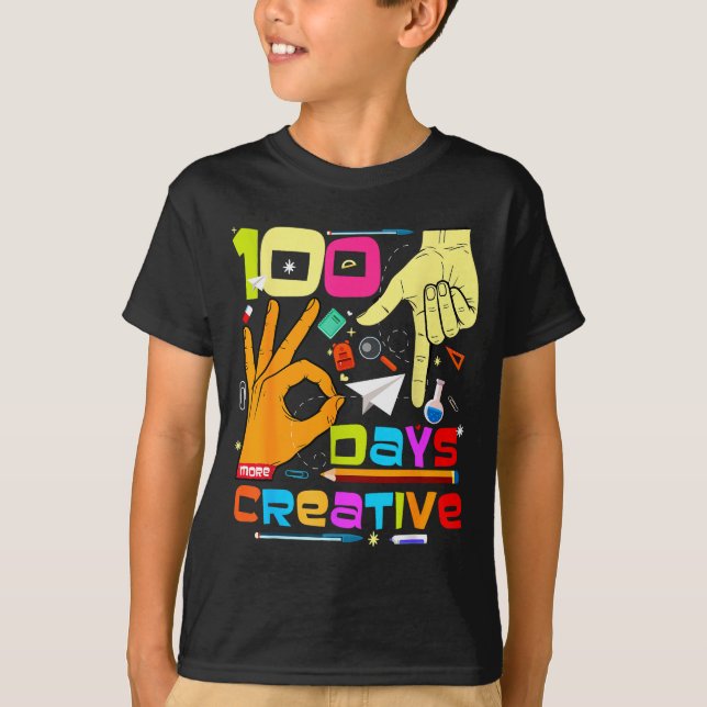 T-shirt 67 Meme 100 jours d'école enfants créatifs enseign (Devant)