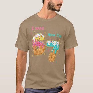 T-shirt 67 Meme 7 Year Old Birthday I was 6 Now Im 7 67 Bi