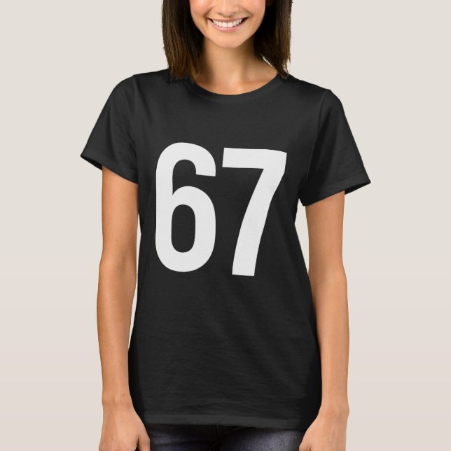 T-shirt 67 Meme Alpha Génération Z Aura Style Énergie  (Devant)