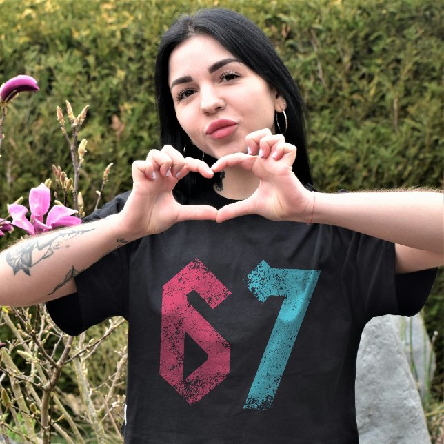 T-shirt 67 Mème amusant Six Sept Gen Alpha (Créateur téléchargé)