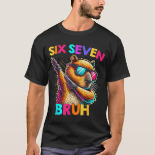 T-shirt 67 Meme Capybara Six Seven Bruh Capybara Enfants G