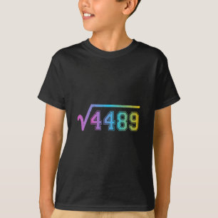 T-shirt 67 Mème Carré Amusant Racine 4489 Adolescent Six S