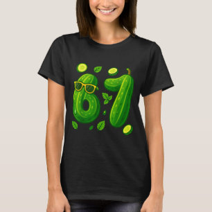 T-shirt 67 Meme Ckle Drôle Six Sept Cubiste 6 7 Génération