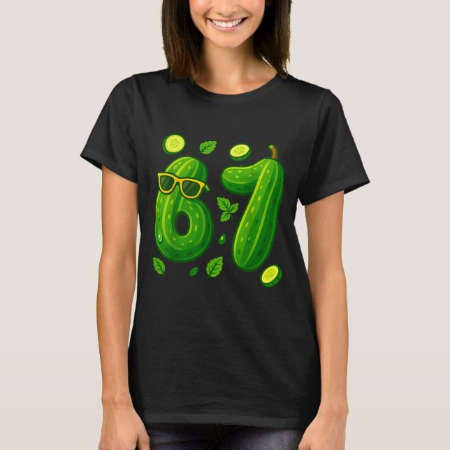 T-shirt 67 Meme Ckle Drôle Six Sept Cubiste 6 7 Génération (Devant)