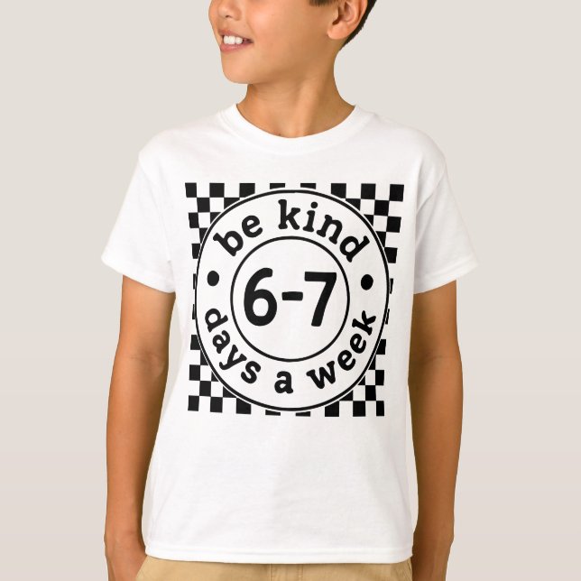 T-shirt 67 Mème, dabbing, 6 7 Nombres, Six Sept Bruh, 6ème (Devant)