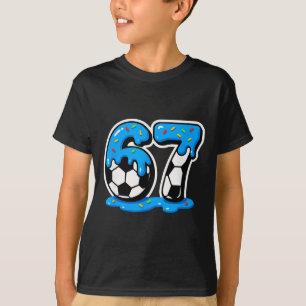 T-shirt 67 Meme de dégénérescence cérébrale Soccer Ice Cre
