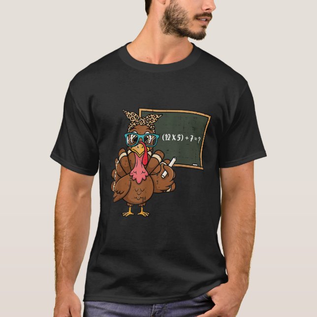 T-shirt 67 Mème drôle de dinde de Thanksgiving 6 7 Enseign (Devant)
