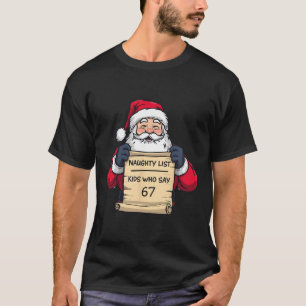 T-shirt 67 Meme Drôle Six Sept Noël Pour Hommes Femmes Ki