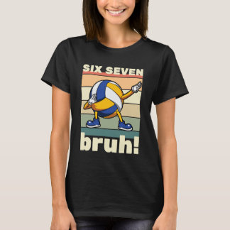 T-shirt 67 Meme Funny Six Seven Bruh Kids Boys Girls Dab V