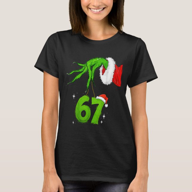T-shirt 67 Meme Humor 6-7 Funny Six Seven Christmas  (Devant)