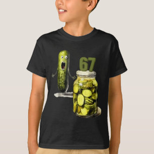 T-shirt 67 Meme Pickle Surprise dans un pot de Pickles tra