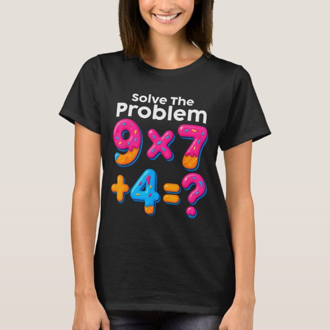 T-shirt 67 Meme Prof de Maths Crème Glacée Dégoulinante 6  (Devant)