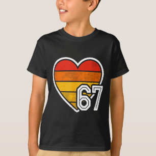 T-shirt 67 Meme Saint-Valentin Cœur Six Sept 6 7 6_7 6-7