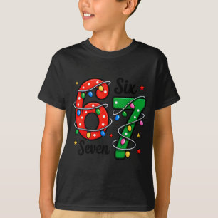 T-shirt 67 Mème Six Sept Drôles de Pyjamas de Noël Garçons