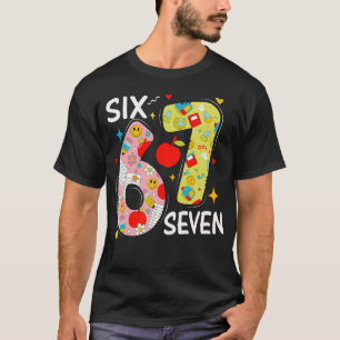 T-shirt 67 Mème Six Sept Numéro 6-7 6 7 Drôle 67 Jours Plu