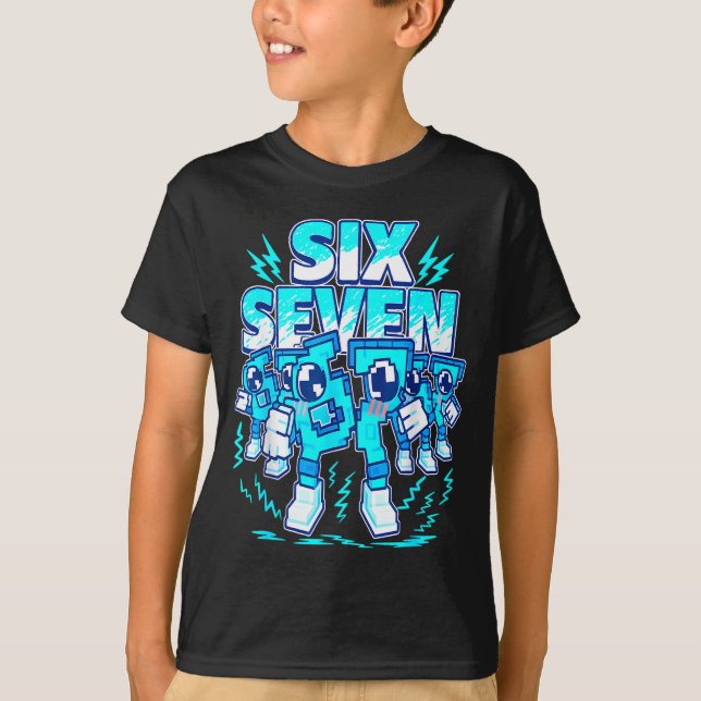 T-shirt 67 Meme Six Seven 6 7 Italian Brainrot Birthday Ki (Devant)