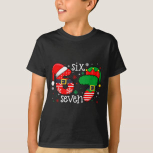 T-shirt 67 Meme Six Seven 6-7 Noël Xmas Drôle Hommes Femme