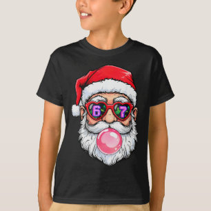 T-shirt 67 Meme Six Seven Numéro 6-7 6 7 Drôle Santa Noël