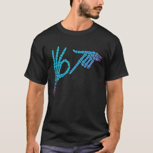 T-shirt 67 Mème Squelette Main 6 7 Halloween Six Sept Funn