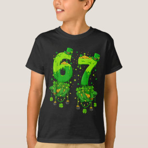 T-shirt 67 Meme Trèfles Six Sept Trèfles 6-7 St-Patri