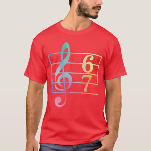 T-shirt 67 Musique Mème Argot Si Seven Musiceacher Drôle D
