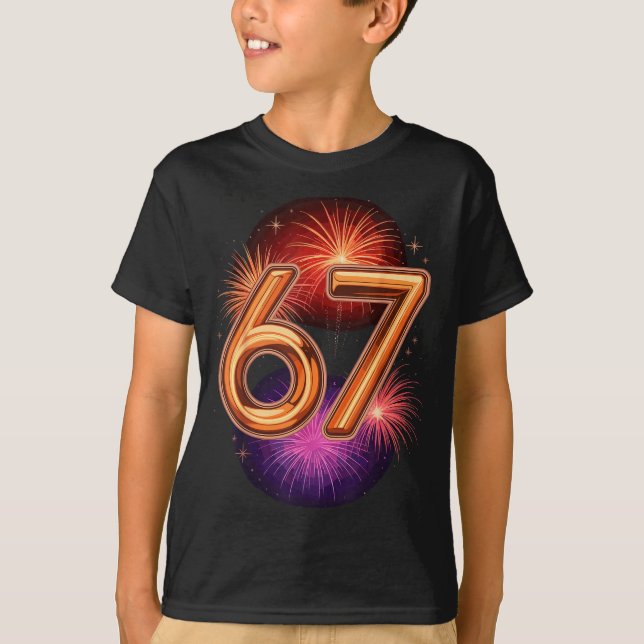 T-shirt 67 New Years Eve Party Pajama Shirt 6 7 Meme 67 20 (Devant)