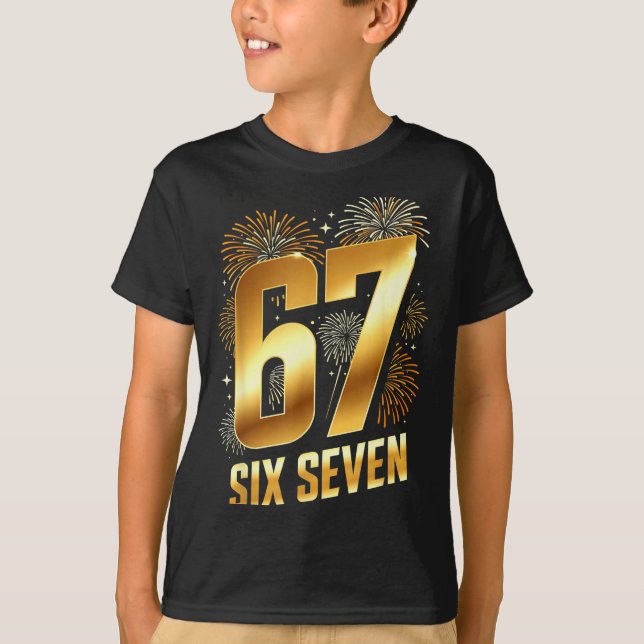 T-shirt 67 New Years Eve Party Pajama Shirt 6 7 Meme 67 20 (Devant)