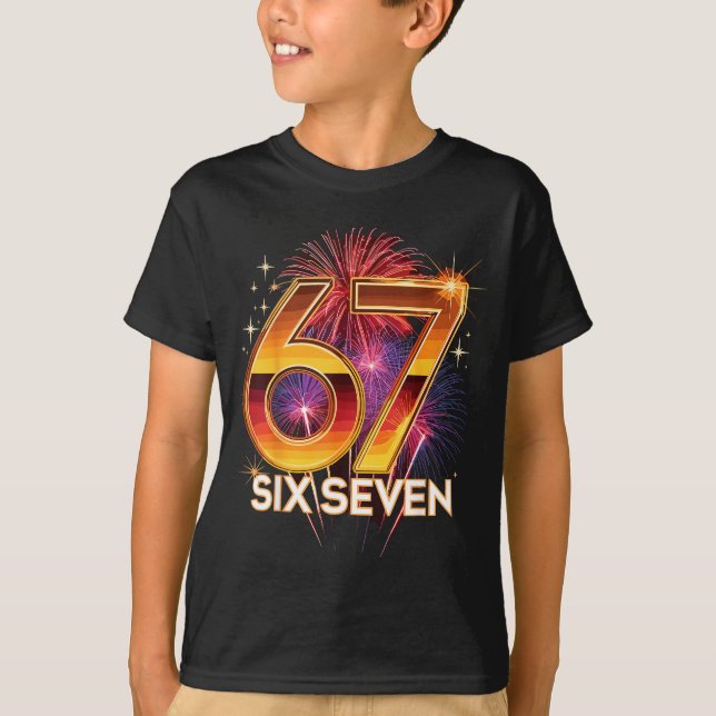 T-shirt 67 New Years Eve Party Pajama Shirt 6 7 Meme 67 20 (Devant)