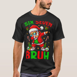 T-shirt 67 Noël Drôle Six Sept Mème Brainrot Père Noël K