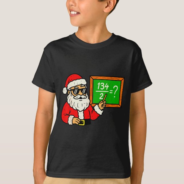 T-shirt 67 Noël du professeur Santa Six Sept Meme Brainrot (Devant)