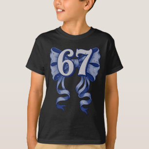 T-shirt 67 Nœud Coquette 6 7 Mème Joli Nœud Toile Pour Fil
