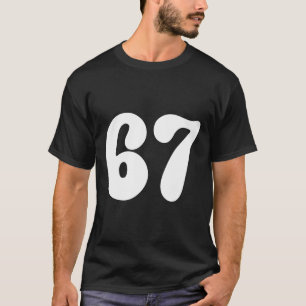 T-shirt 67 Numéro Six Sept Drôle Mème Argot Adolescents En