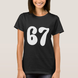 T-shirt 67 Numéro Six Sept Drôle Mème Argot Adolescents En