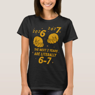 T-shirt 67 Nye 2026 Drôles Garçons Enfants Nouvel An Fête 