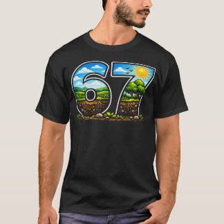 T-shirt 67 Paysage Nature Journée de la Terre Rivière Scén