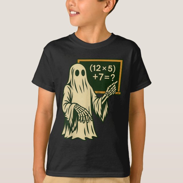T-shirt 67 Professeur Fantôme Halloween Six Sept Mème Brai (Devant)