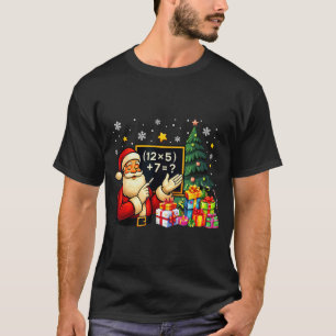 T-shirt 67 Professeur Santa Noël Six Sept Mème Brainrot