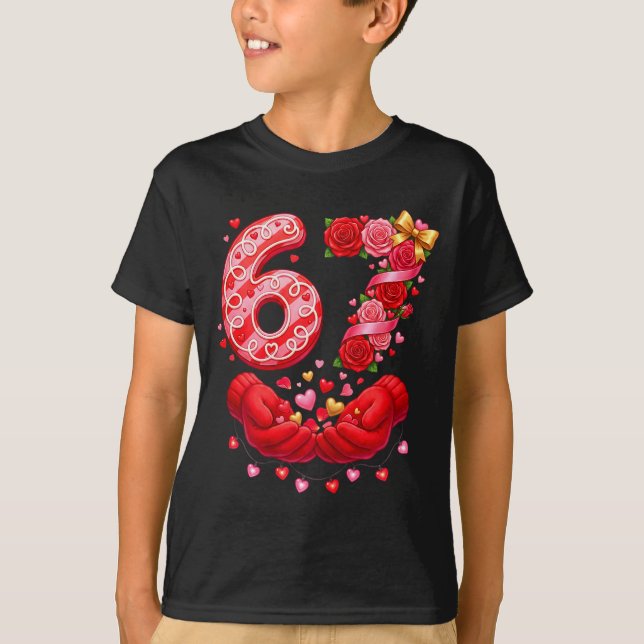 T-shirt 67 Saint-Valentin 6 7 Mème Pyjama Fête Génération  (Devant)