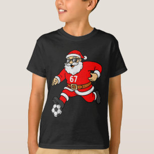 T-shirt 67 Santa Foot Six Sept Mème Noël Srt Hommes B