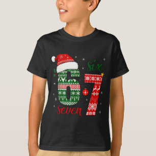 T-shirt 67 Santa Noël Drôle Brainrot Pour Garçons Enfants