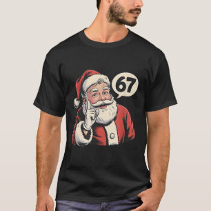 T-shirt 67 Santa Noël Six Sept Mème 
