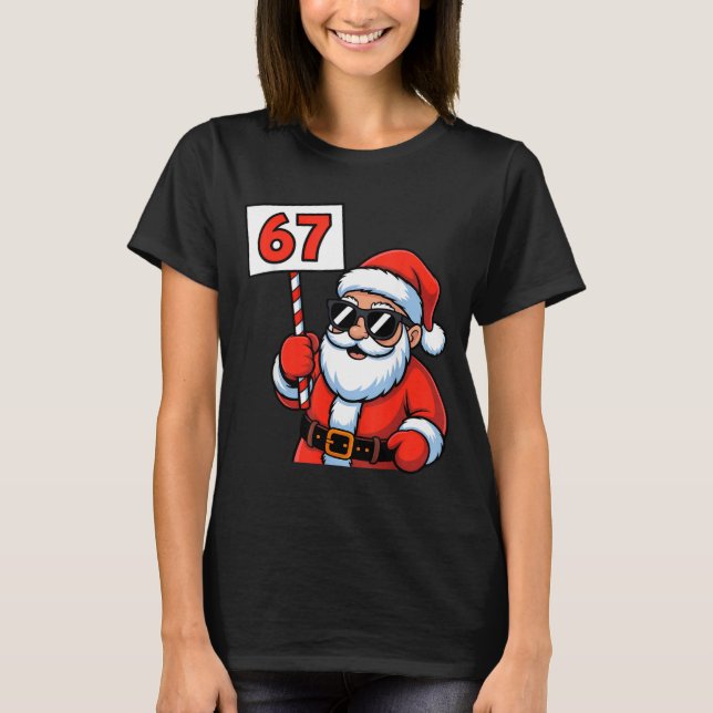 T-shirt 67 Santa Six Seven Christmas  (Devant)