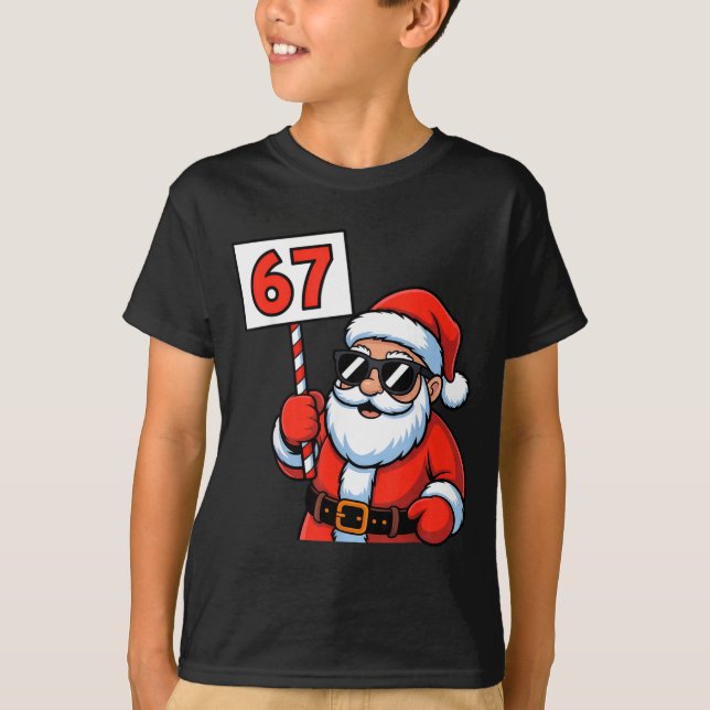 T-shirt 67 Santa Six Seven Christmas  (Devant)
