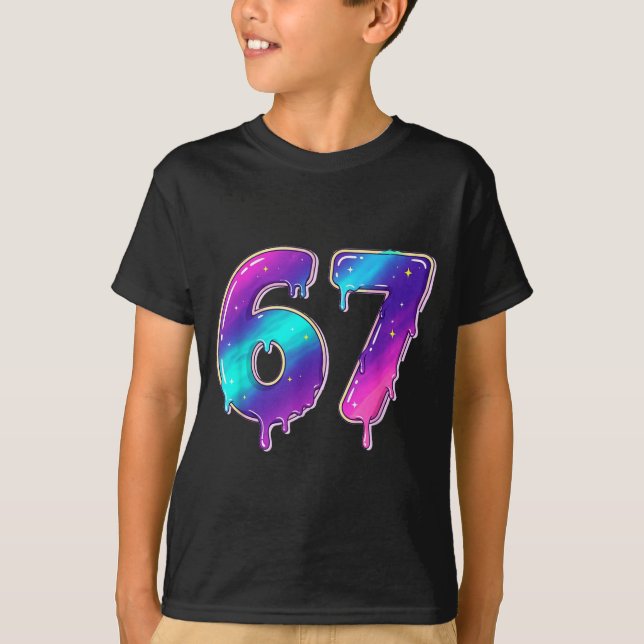 T-shirt 67 Shirt, 67 Meme Baseball Lifestyle 101 Apparel Y (Devant)