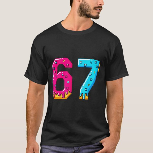 T-shirt 67 Shirt Baseball Life Style 101 Apparel Youth Dri (Devant)